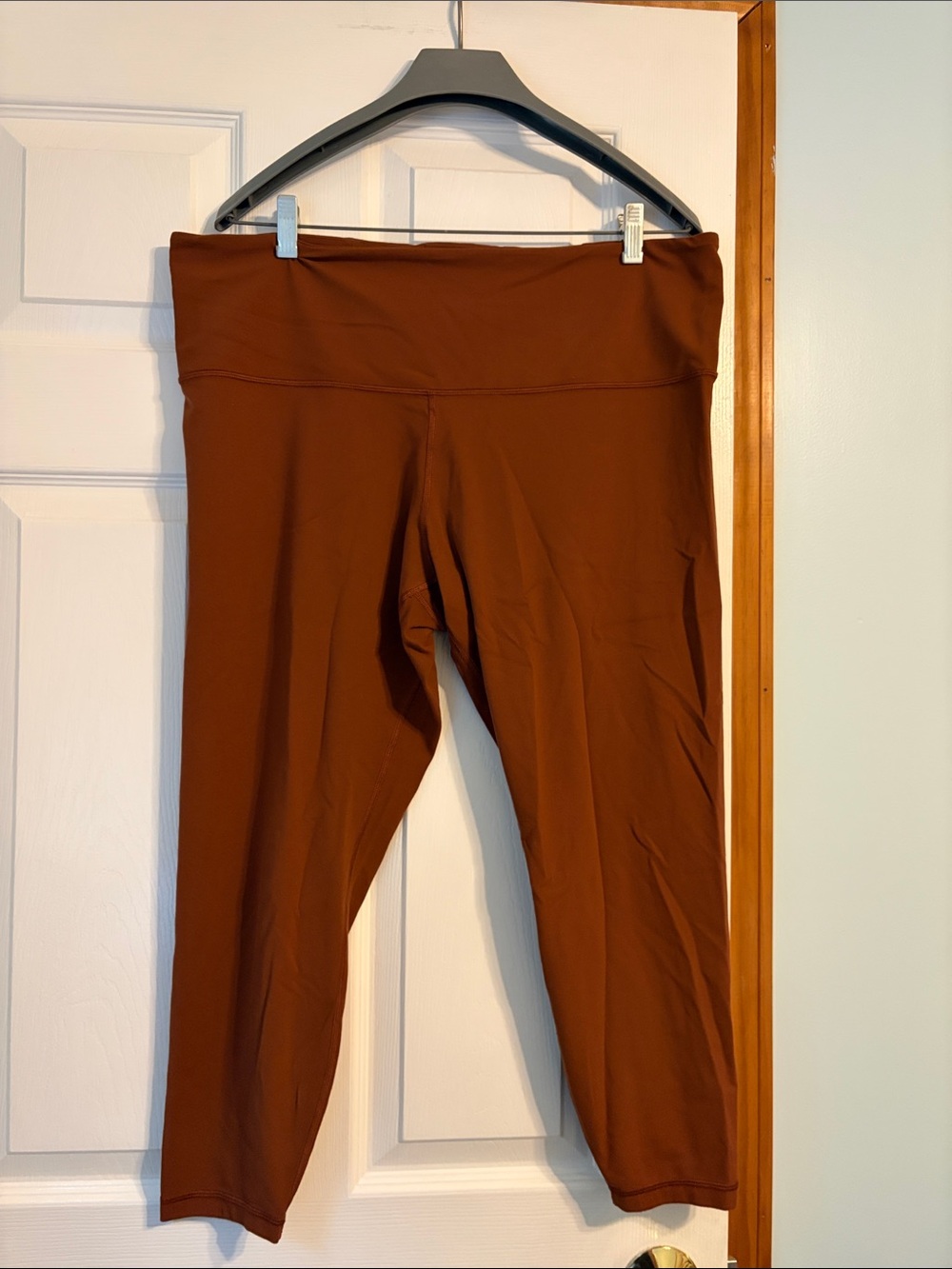 Athleta High-Rise Crop Leggings in Warm Brown